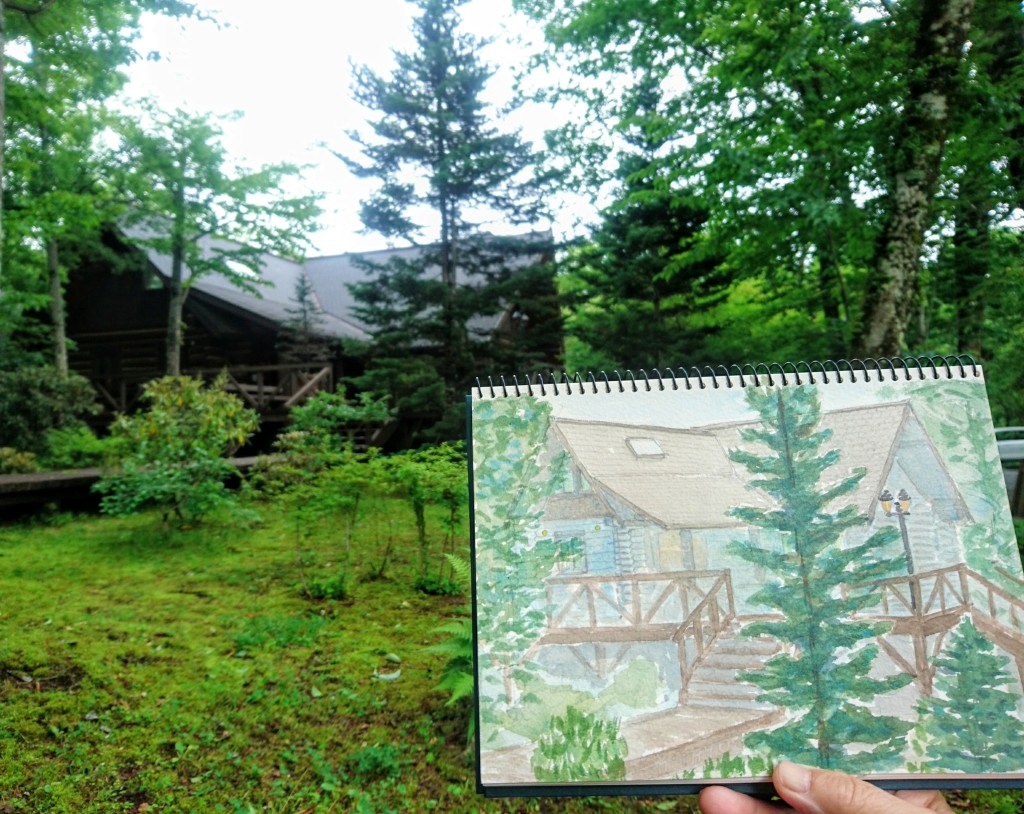 7月8日水彩画