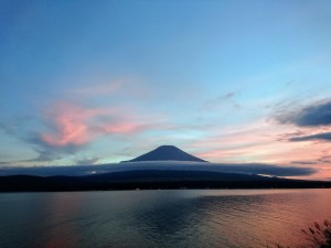 8月24日夕暮れ富士