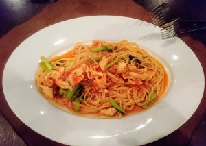 9月23日夕食パスタ